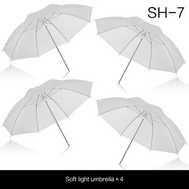 Imagem de Guarda-chuva translúcido branco suave para foto e vídeo  luz de fotografia  estúdio flash  estúdio