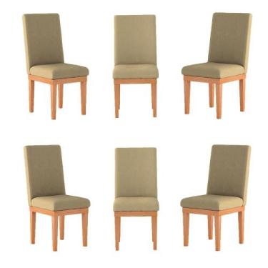 Imagem de Kit 6 Cadeiras Reforçadas Para Mesa De Jantar Balaqui Decor