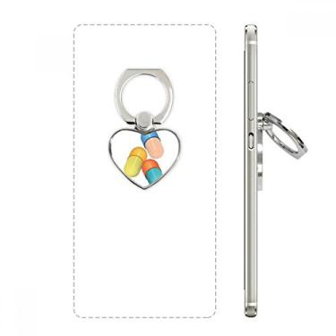 Imagem de Produtos de cuidados de saúde padrão pílula coração anel de celular suporte suporte universal presente