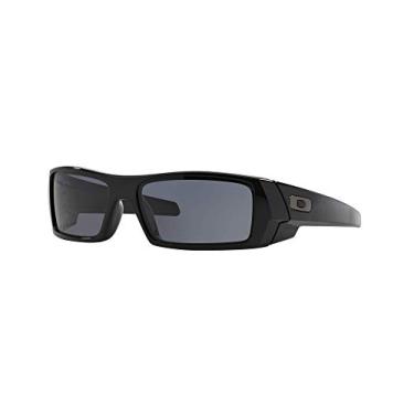 Imagem de Oakley GASCAN OO9014 Óculos de sol para homens + conjunto de acessórios do grupo de visão, Preto/Cinza polido (03-471), 60mm