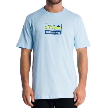 Imagem de Camiseta Billabong Walled III SM24 Masculina Azul Claro