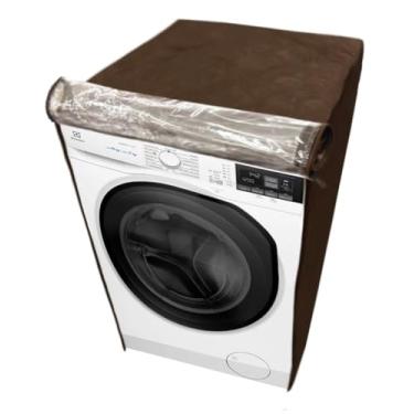Imagem de CAPA PARA LAVADORA ELECTROLUX 11KG LFE11 TRANSPARENTE FLEX (Marrom)