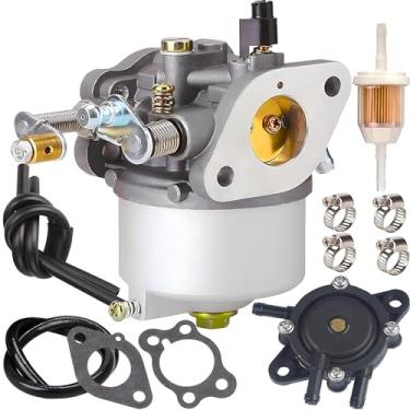 Imagem de Carburador 295cc + bomba de combustível + linha de combustível (com vedação) para carrinhos de golfe EZ-GO Marathon Medalist TXT 4-Cycle 1991-up com motores 295cc 26645-G01, 26645-G03, 26645-G04, 72558-G02, 72558-G03, 26726-G01, 267