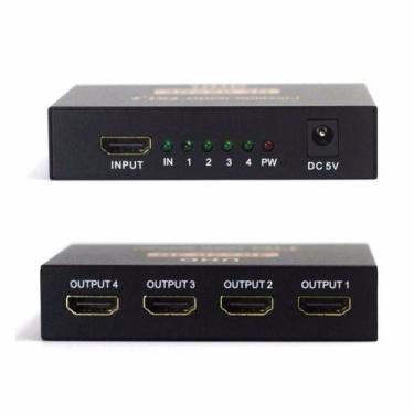 Imagem de Splitter Hdmi Divisor 1 Entrada 4 Saídas 4K 1X4 3D - OEM