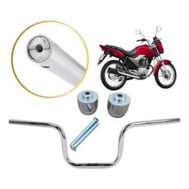 Imagem de Guidão Titan 150 2022 A 2023 Com Pezinho E Rosca Interna Modelo Para M