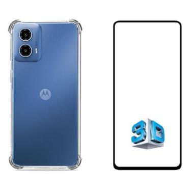 Imagem de Pelicula Vidro 3d 9d + Capa Anti Impacto Para Moto G34 - Mustangshop