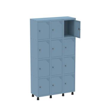 Imagem de Armário Guarda Volume Locker Roupeiro 12 Portas Aço GRP 503/12 - Pandi