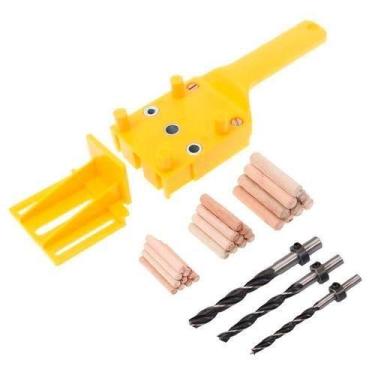 Imagem de Gabarito De Furação Cavilhas Com Brocas 6, 8 E 10Mm Charb - Charbs