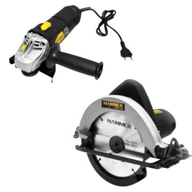 Imagem de Kit Serra Circular + Esmerilhadeira Hammer, 220V