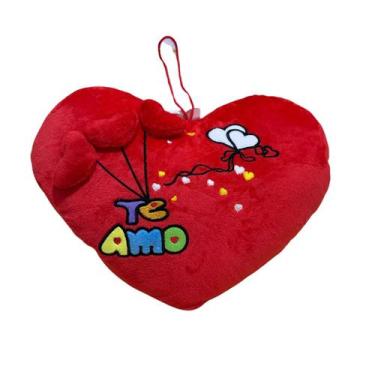 Imagem de coração pelucia almofada te amo presente para mãe namorado amiga para 