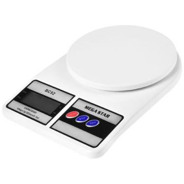 Imagem de Balanca Digital para Cozinha Megastar BC52 para Ate 10 KG - Branca - M