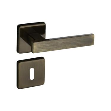 Imagem de Fechadura 408 com Roseta Bronze Oxidado Interna - Pado