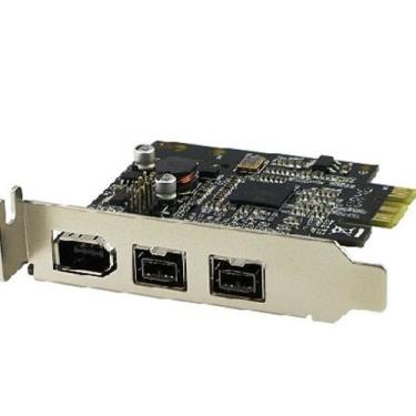 Imagem de Syba Placa Firewire PCI-Express de perfil baixo com duas portas 1394b e uma porta 1394a (2B1A), chip TI, suporte extra regular SD-PEX30009