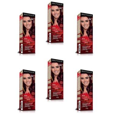 Imagem de Beauty Color Tintura 76.44 RUIVO ABSOLUTO TESTE 45gr (06 Unidades) Cor