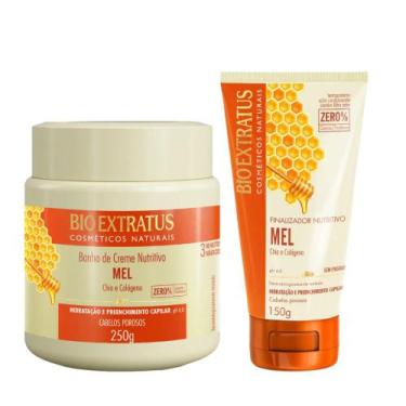 Imagem de Kit Mel finalização capilar 1 Banho de creme 250ml 1 Finalizador 150ml