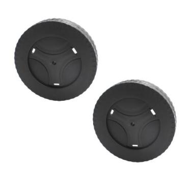 Imagem de Kit C/2 Rodas 160x32mm Furo 8mm P/ Lavadora Jacto J7000 Original