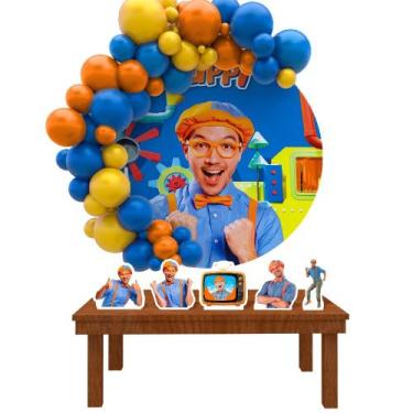 Imagem de Kit Festa Painel Redondo Blippi Humano - IMPAKTO VISUAL