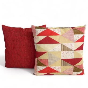 Imagem de Kit 2 Almofadas Cheias Decorativa Sala Quarto Sofá 48x48cm - JZ Enxova