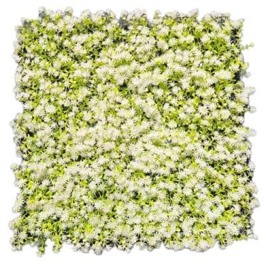 Imagem de Kit 4 Placas de Planta Artificial Flores Luxuosa Com Proteção UV, 50x50 cm, Realista, Premium, Muito Cheia, Para Interior/Exterior