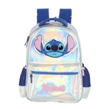 Imagem de Mochila Escolar Juvenil Holográfica Lilo Stitch - Luxcel