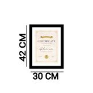 Imagem de porta diploma 30x42 A4 moldura dupla branco e preto - Decoratto Quadro