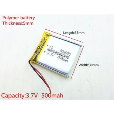 Imagem de Bateria Ciclocomputador Xoss G + Ekp503035p Com 2 Fios - KMIG