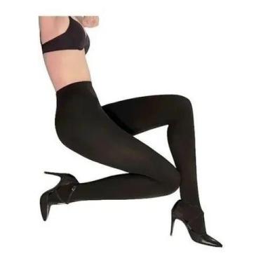 Imagem de Meia Calça Fio 80 Opaca Acrílico Lupo Loba 5805, M, Preto