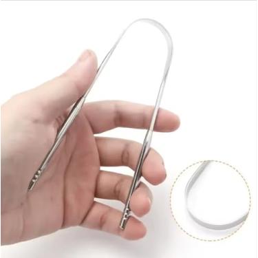 Imagem de Raspador De Língua De Aço Inoxidável, Limpador, Breath Fresh Tongue, Ferramentas, Escova De Dentes, Revestido, Higiene Oral, Cuidados, Limpeza, 1Pc