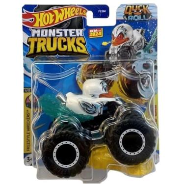 Imagem de Hot Wheels Monster Trucks Duck N Roll (White) Freestyle Wreckers 11/12