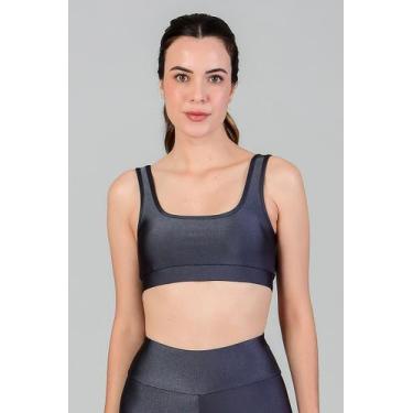 Imagem de Top Feminino Edge Fitae, Chumbo, M