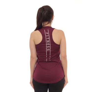 Imagem de Camiseta Regata Feminina Dry Fit Estampada Poliester Academia - Per Tu