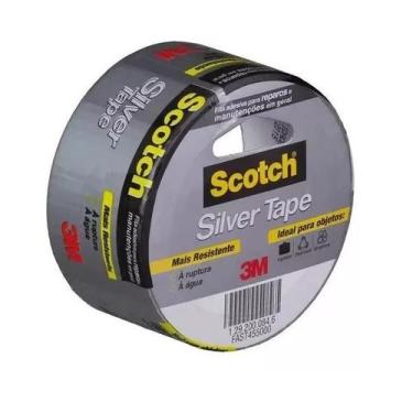 Imagem de Kit 5 Fita Silver Tape 3M SCOTCH 45MM X 5M