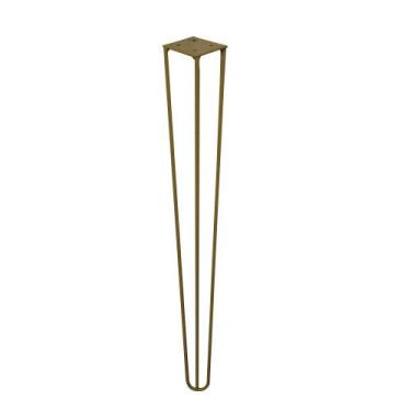 Imagem de Pé de Metal 60 CM Hairpin Legs Mesa de Canto Aparador Dourado G41 - Gr