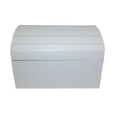 Imagem de Baú Ripado Tamanho M 23cm Mdf Madeira Pintado - ATACADÃO DO ARTESANATO