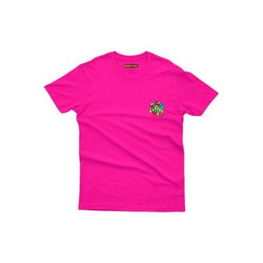 Imagem de Camiseta Nerd Chic: Cubo Mágico - Cubo de Rubik Nerd Chic, P, Pink