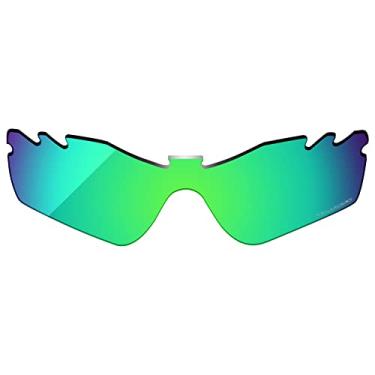 Imagem de Lentes de substituição OOWLIT compatíveis com óculos de sol Oakley Radar Path Ventilado, Emerald Combine8™ Polarized, One Size