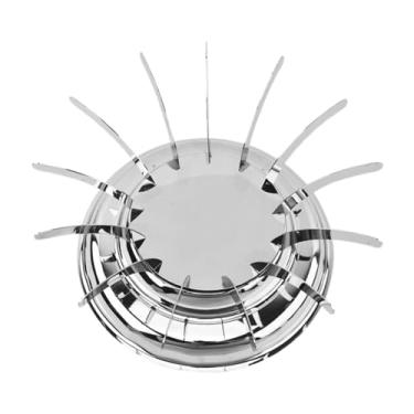 Imagem de ＫＬＫＣＭＳ Bandejas de servir suporte de mesa de aço inoxidável peça central decorativa bandeja de presente rack bolo suporte para festa ktv sobremesa nozes