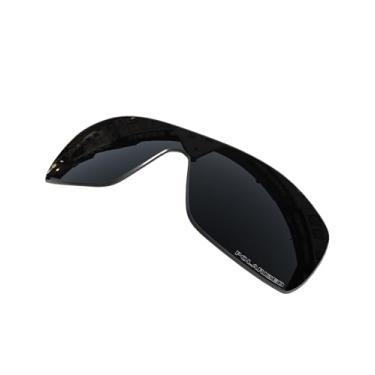 Imagem de Lentes de substituição OOWLIT compatíveis com óculos de sol Oakley Batwolf, Black Combine8™ Polarized, One Size