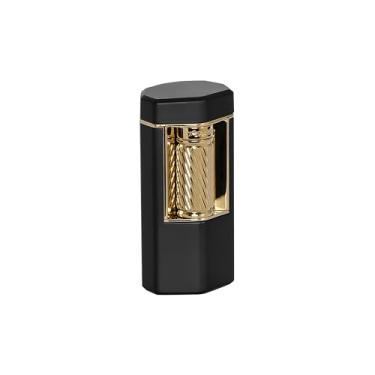 Imagem de Xikar Meridian Triple Soft Flame Cigar Lighter, Potente, Elegante, Inovador, Ignição De Pederneira Confiável, Barra De Rolo Grande E Fácil De Usar, Janela De Combustível Ez-View, Desempenho Em Alta