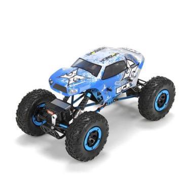 Imagem de Automodelo rc off road temper 1/18 rock craw 4x4 a bateria - ECX, Azul