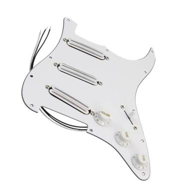 Imagem de Alnico 5 Pickguard de guitarra com captador de pista dupla SSS Guitarra Elétrica Captador Pickguard