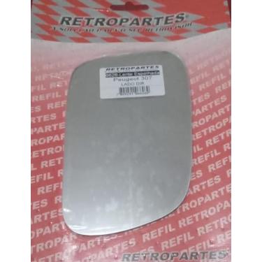Imagem de Espelho Retrovisor Peugeot 307, Direito Lado Passageiro, 2001-2012, (Sem Base)