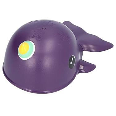 Imagem de Brinquedo de banho de corda, pode rastejar na terra Grande presente Brinquedo de banheira para crianças Interessante e fofo para criança para tomar banho(Enrolar baleia assassina roxa)