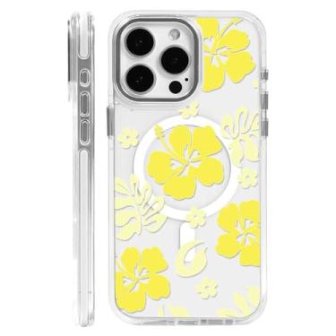 Imagem de DAIZAG Capa magnética projetada para iPhone 16 Pro Max transparente [compatível com MagSafe], capa protetora magnética à prova de choque para celular para iPhone 16 Pro Max (branca)