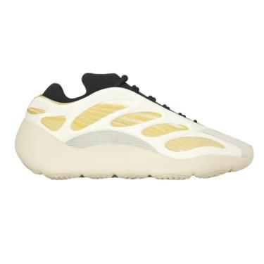 Imagem de adidas Yeezy 700 V3 Tênis masculino casual com cadarço - roxo, vermelho, Branco/Amarelo, 10.5