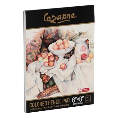 Imagem de Cezanne Blocos de Lápis de Cor 100% Algodão, 15 x 20 cm - 20 Folhas Sem Ácido, Papel Texturizado Fino, Papel para Lápis de Cor Ideal