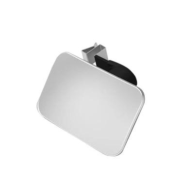 Imagem de Espelho de vidro convexo para carros – Espelho lateral antirroubo ajustável de 360° com almofada de gel reutilizável e pano de limpeza, ajuste universal para todos os veículos (usado no carro)