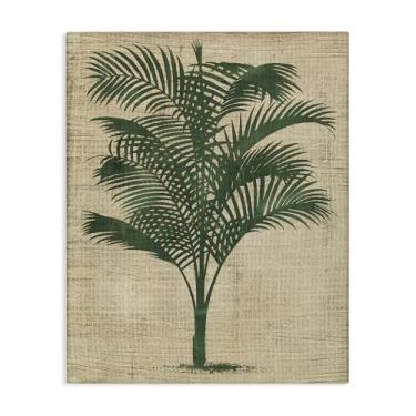 Imagem de Stupell Industries Design de arte de parede em tela de planta de palmeira vintage por June Erica Vess, 61 x 76 cm