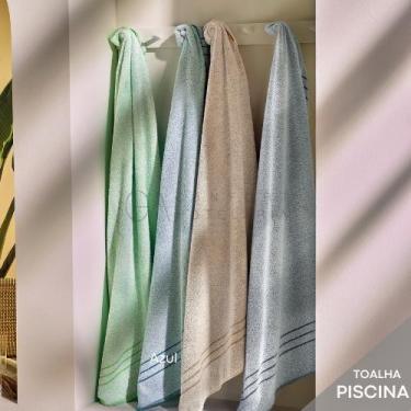 Imagem de Toalha de Piscina Hotel 440g/m² Azul  Roma  TEKA Profiline