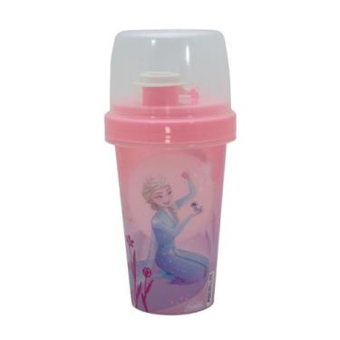 Imagem de Copo Infantil Mini Shakeira Plástico 320ml Personagens Plasútil, Froze